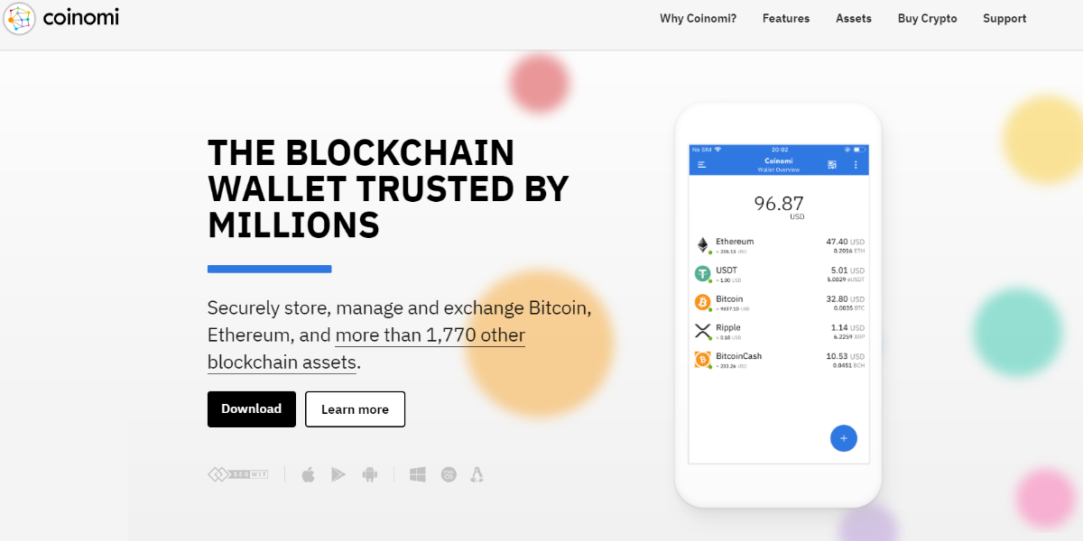 Install and configure Coinomi Wallet